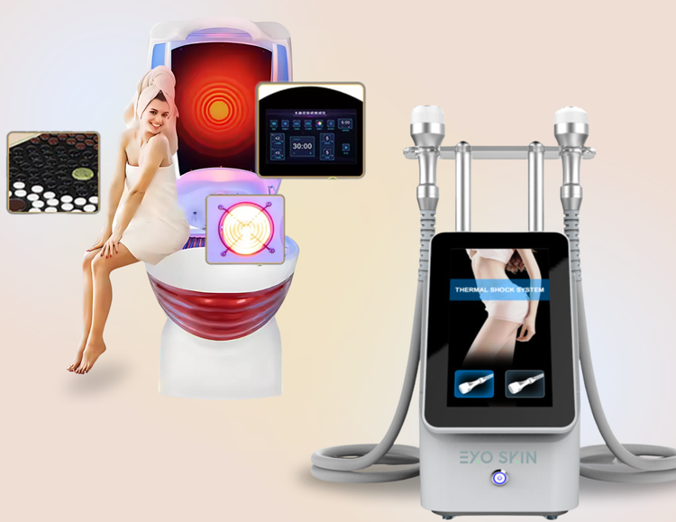 ExoSkin and ExoPod technologies used together for body contouring and recovery